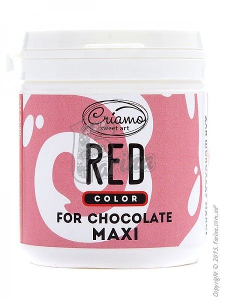 Краситель пищевой для шоколада Criamo Красный/Red maxi 160g< фото цена